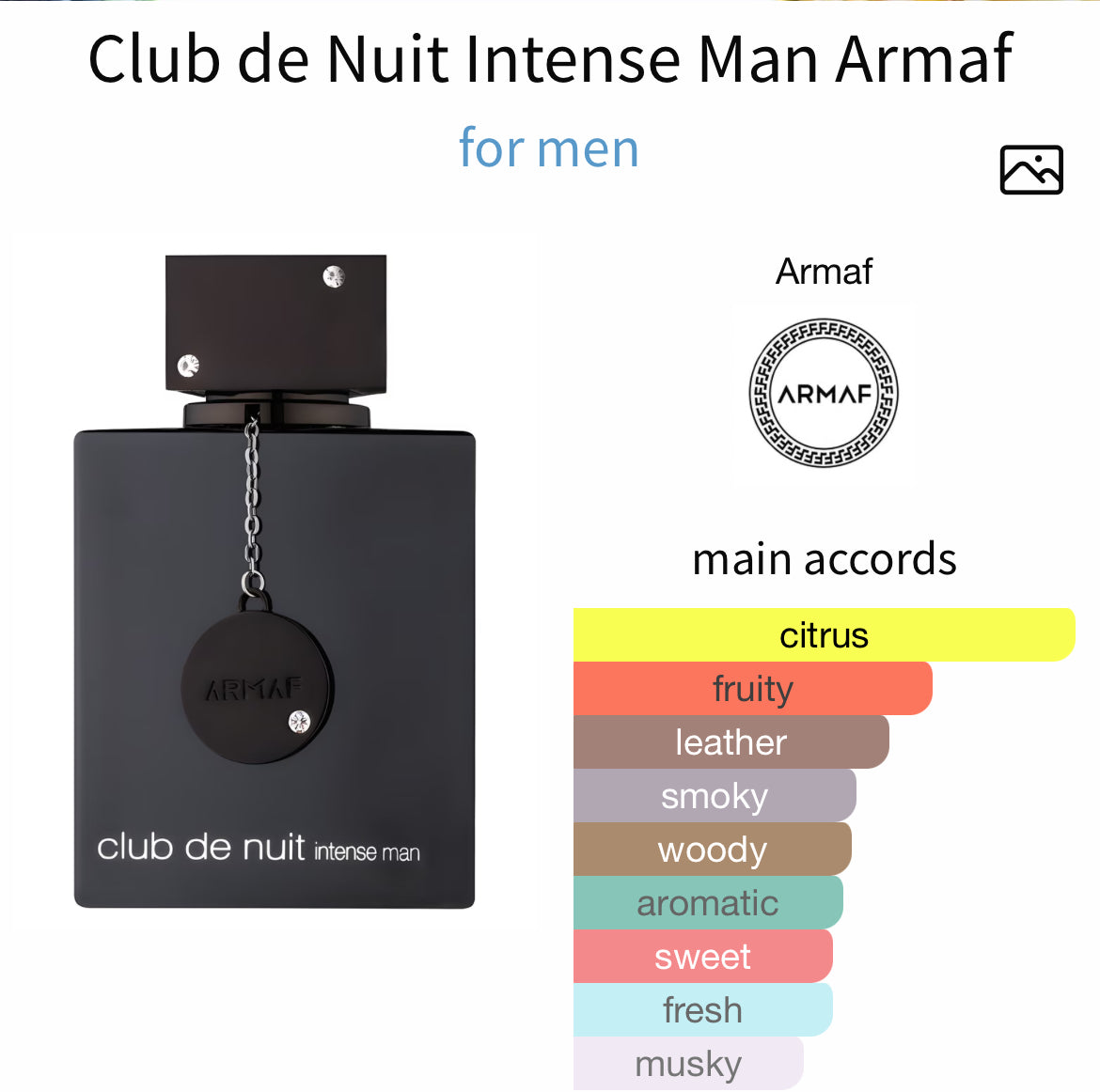 Club de Nuit [Noir Club] – Perfume Oil